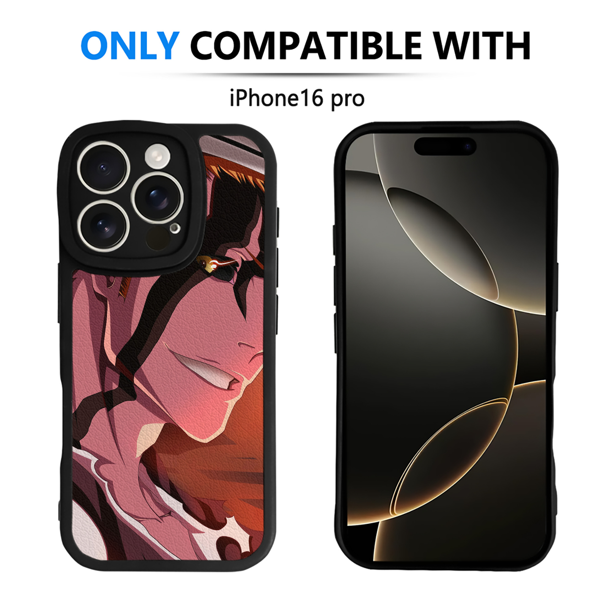 （画像用） ブリーチ BLEACH 【iPhone 16シリーズ対応】シリコンスマホケース（レザー調） 材質：シリコン